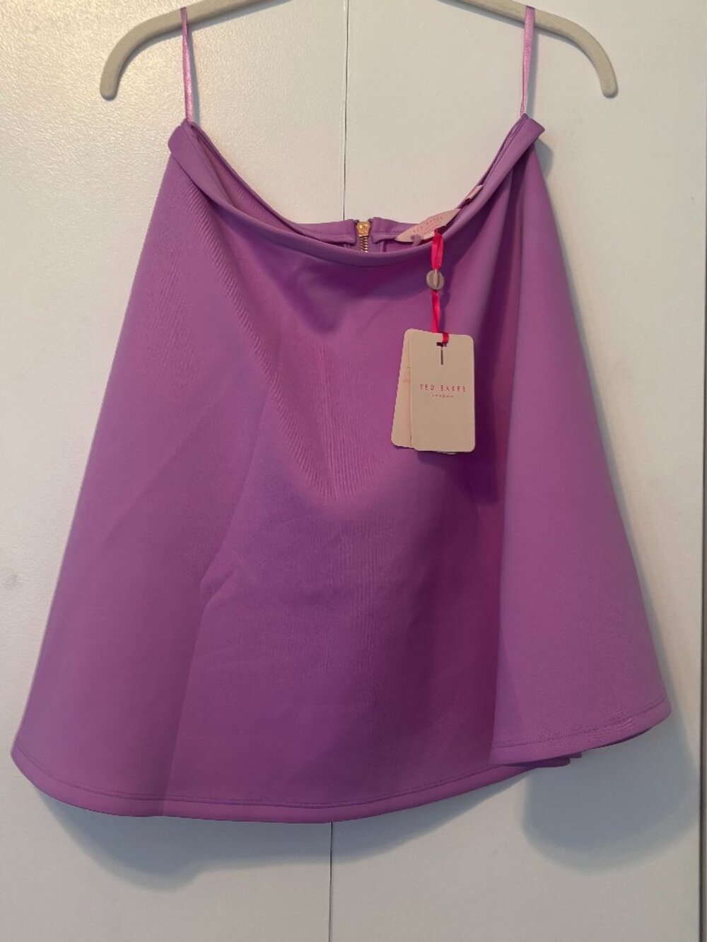 Ted Baker London Befta Neoprene Scuba Skater Skirt Lilac US 6 / Ted Baker size 3